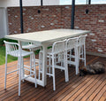 Concrete outdoor bar table
