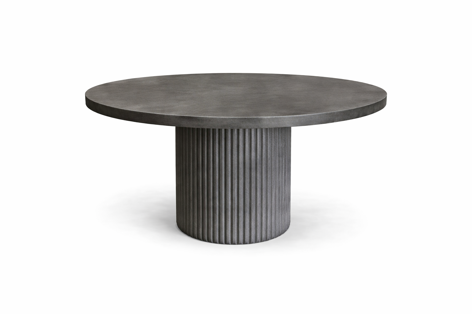 Concrete Coffee table with ripple pillar