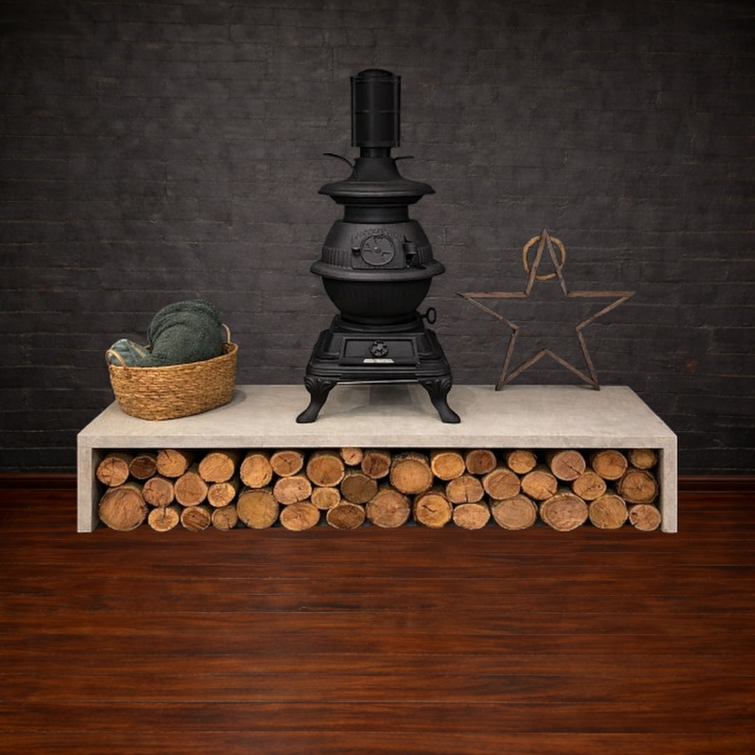 Freestanding fire hearth