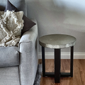 Indoor Side Table w/ Metal Base