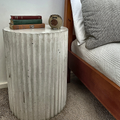 Indoor Side Table - Rippled Pillar
